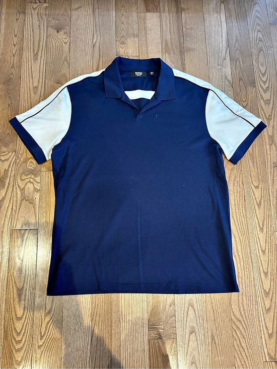 Murano Other - Murano Liquid Luxury Slim Fit Polo Shirt Blue & White XL
